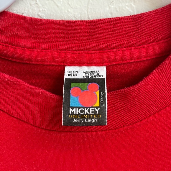 Vintage Mickey Unlimited Minnie & Mickey Red T-Shirt One Size Fits All - Picture 8 of 8